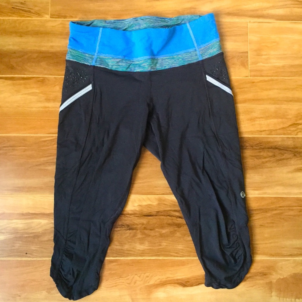 LuLuLemon Capri crop legging black size 6